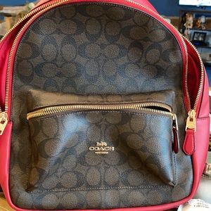 Genuine Leather Coach Backpack New